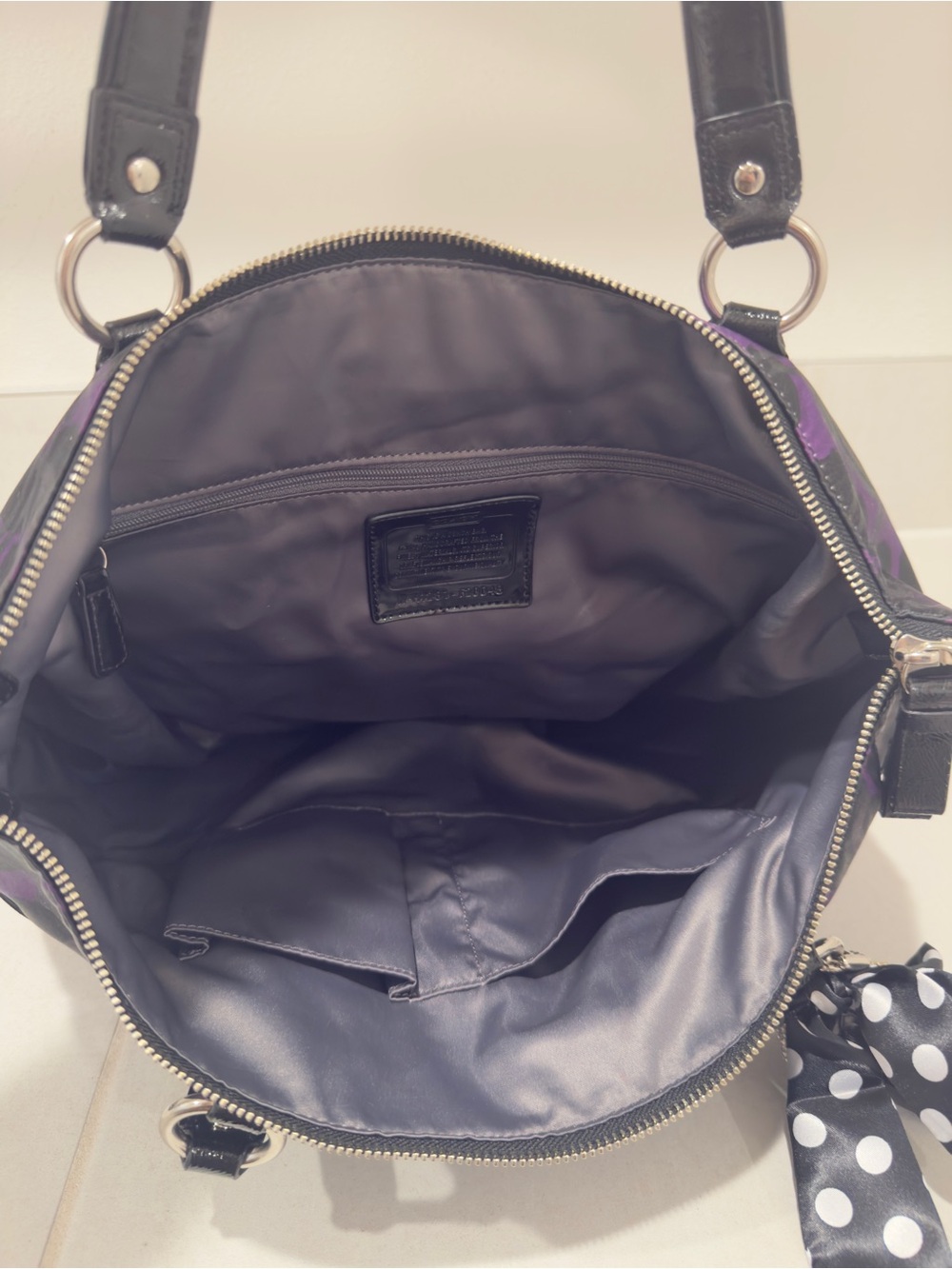 💜 Coach Poppy Ocelot Glam Leopard Print Tote Bag - Picture 10 of 16